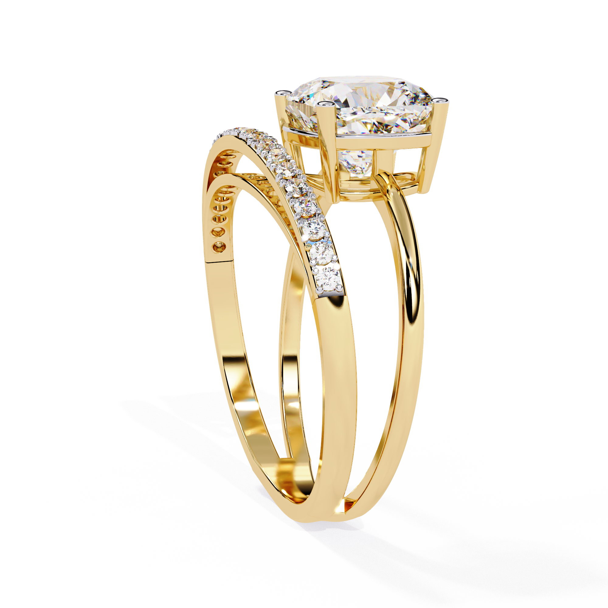 Solitairekart 2.41ct Classic Hidden Halo Natural Diamond Ring-H Color, VS1 Clarity